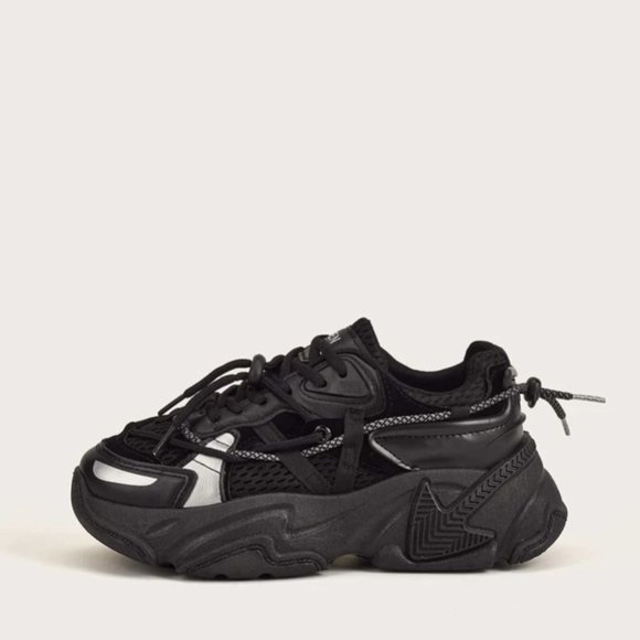 shein black trainers